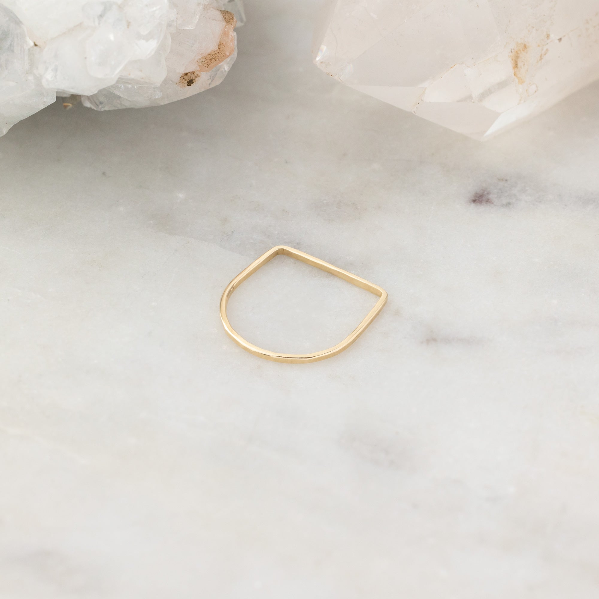 The Lune Stacking Ring | 14K Yellow Gold