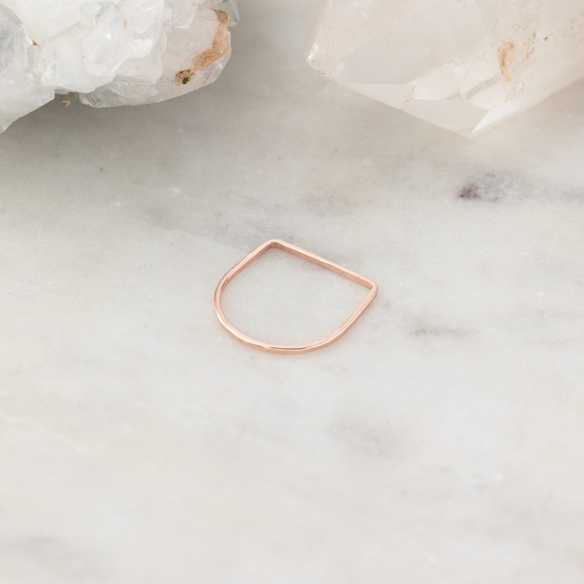 The Lune Stacking Ring | 14K Rose Gold