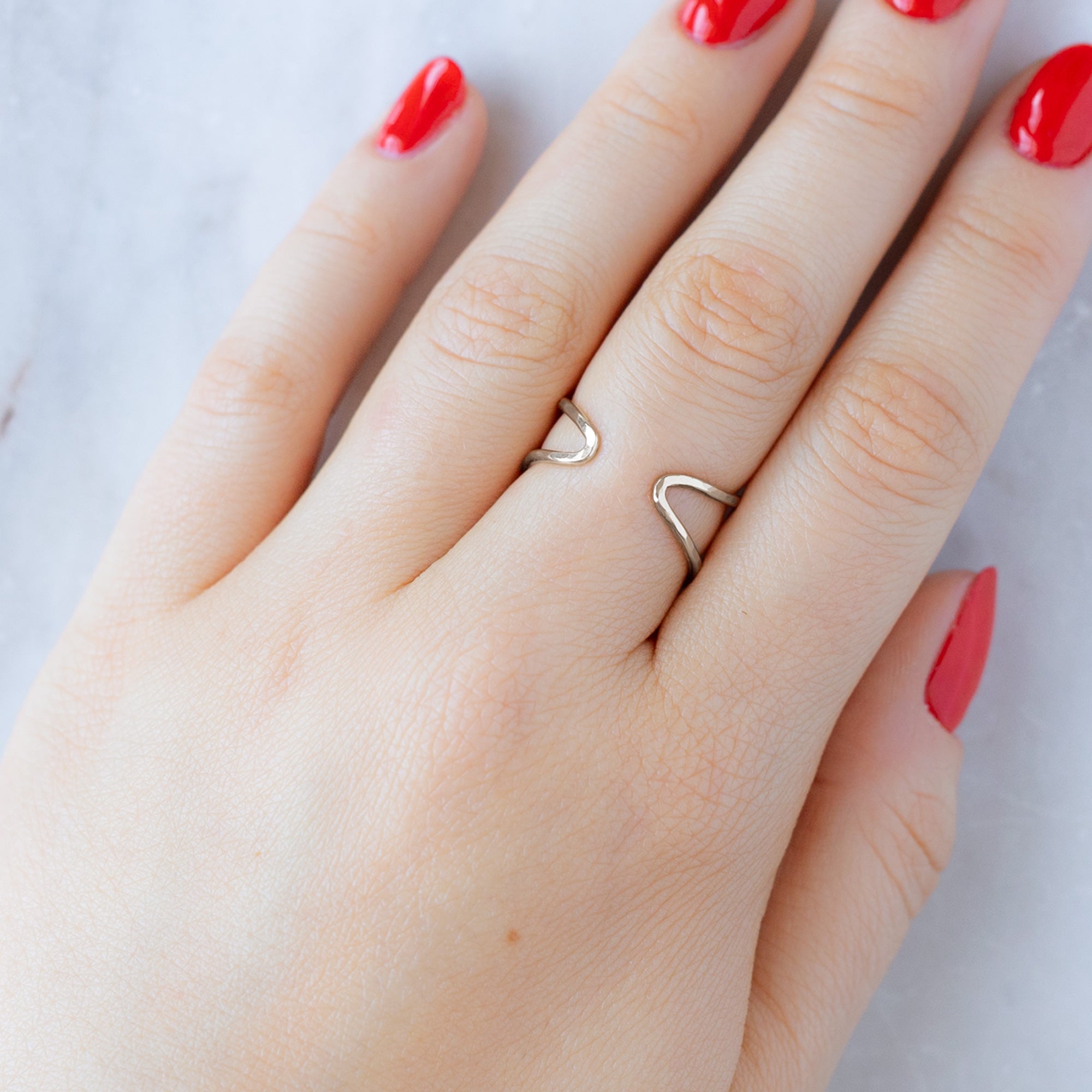 The Arrow Ring | 14K White Gold