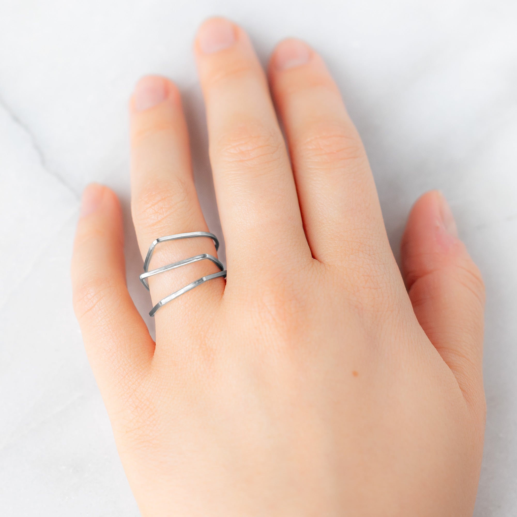 The Lune Stacking Ring | Sterling Silver