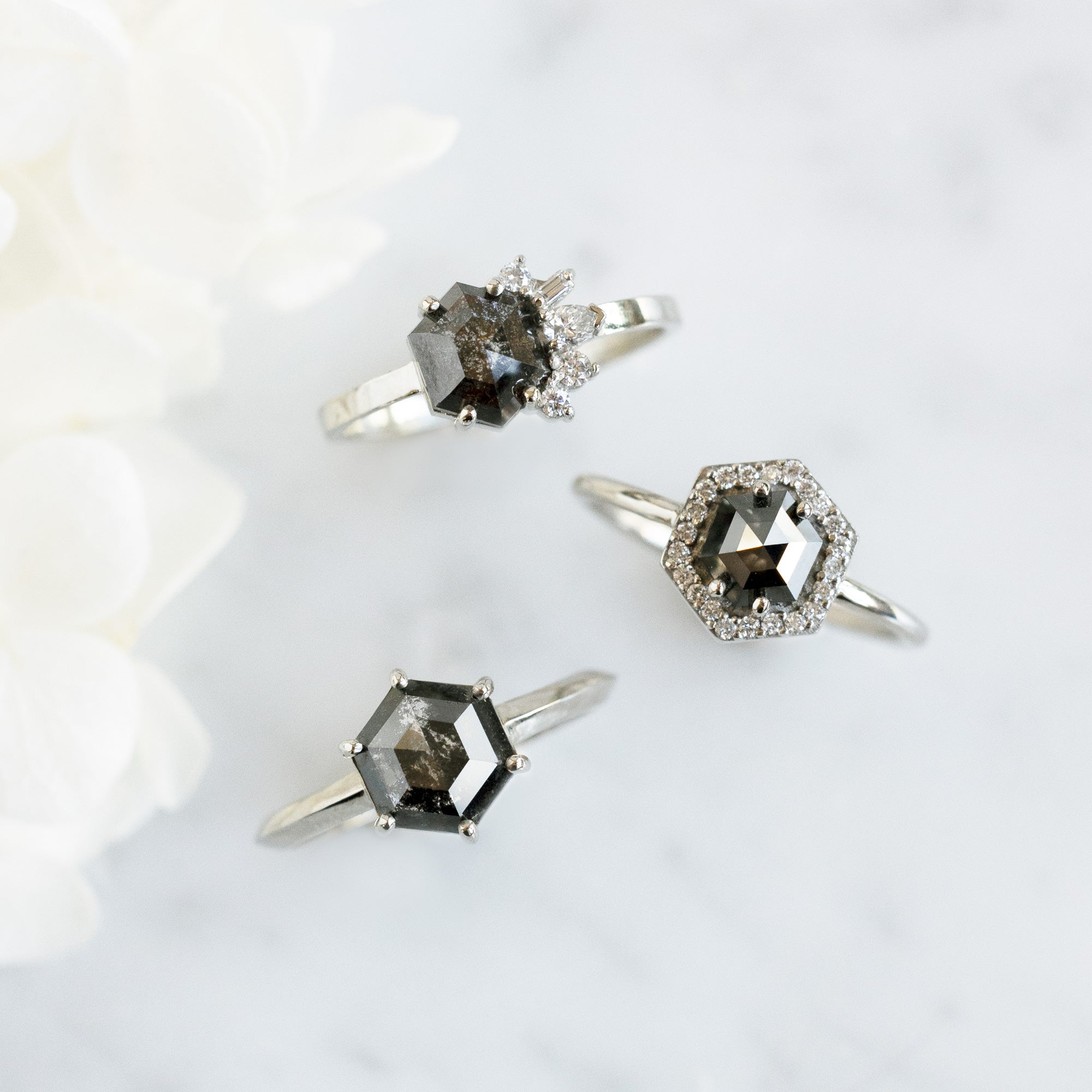 Design Your Own Custom | Hexagon Diamond Ring