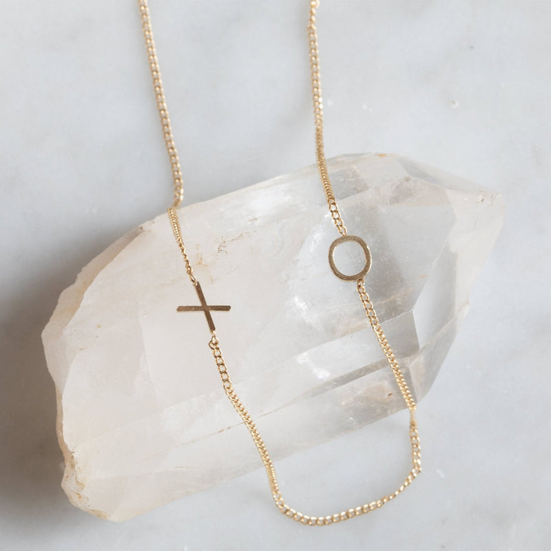 The XO' Necklace | 14K Yellow Gold