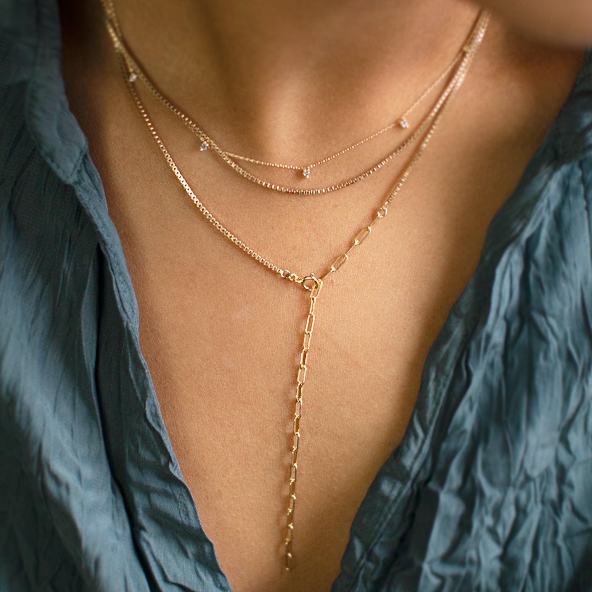 The 4-in-1 Cable Chain Necklace | 14K Yellow Gold