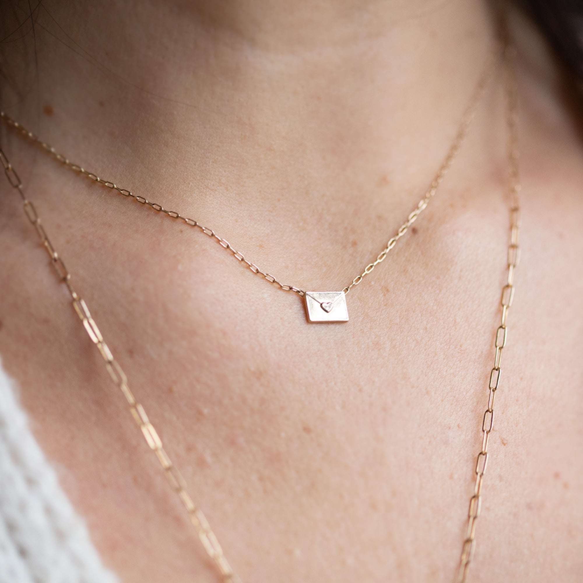 The Loveletter Necklace | 14K Yellow Gold