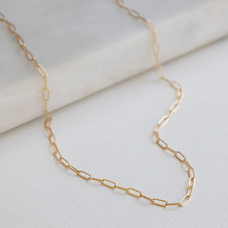 Drawn cable fashion chain necklace