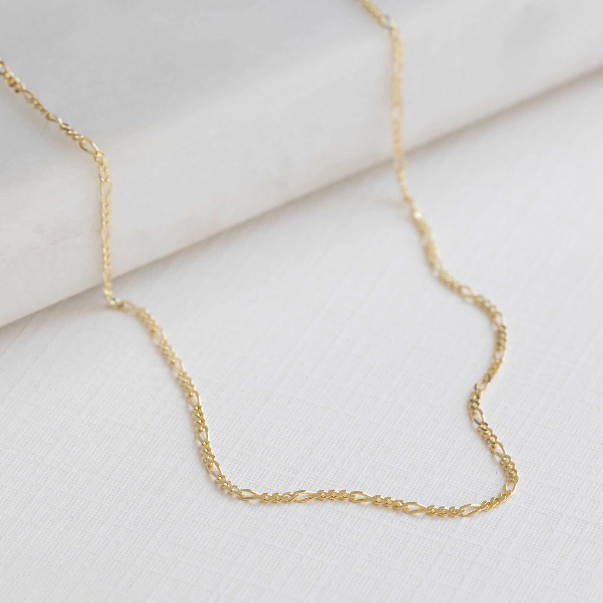 The Figaro Chain Necklace | 14K Yellow Gold