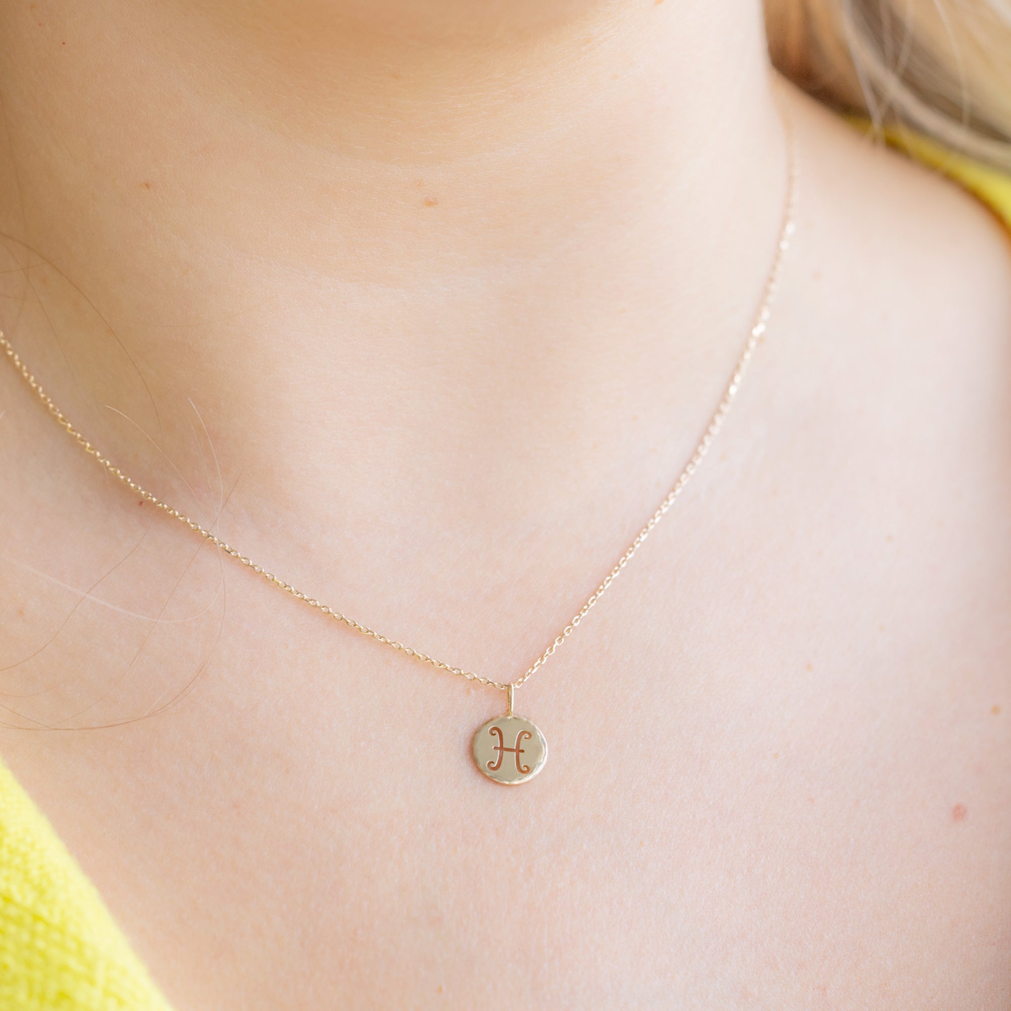 The Custom Zodiac Birthstone Charm Necklace | 14K Yellow Gold