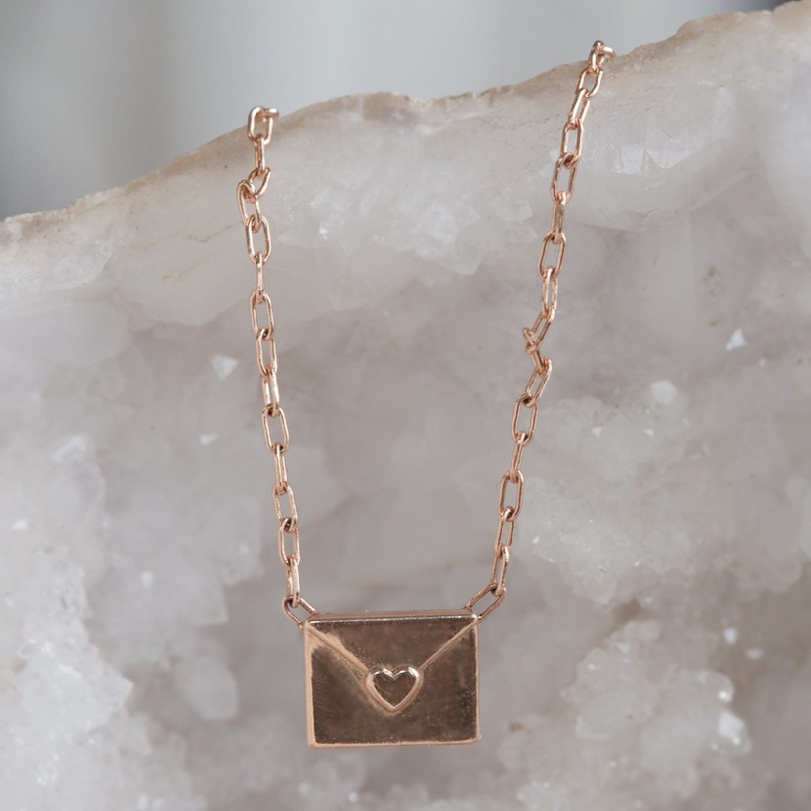 The Loveletter Necklace | 14K Rose Gold