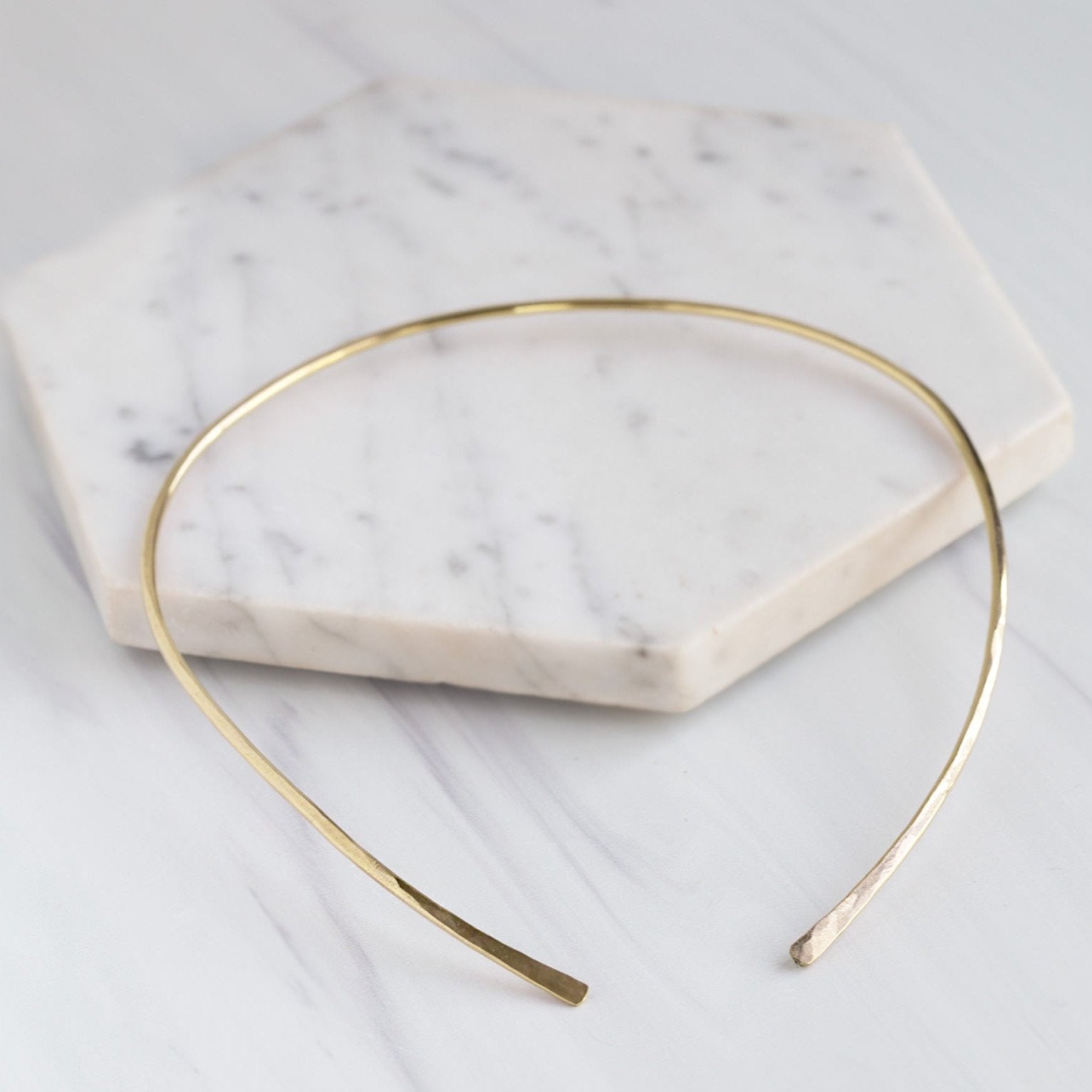 The Open Cuff Necklace | Yellow Gold Filled