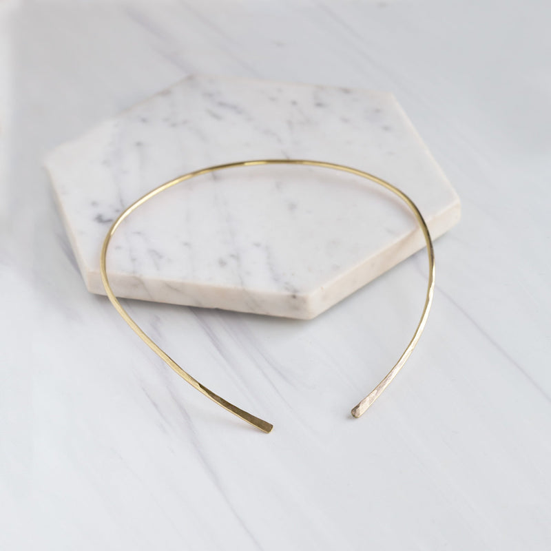 The Open Cuff Necklace | Yellow Gold Filled