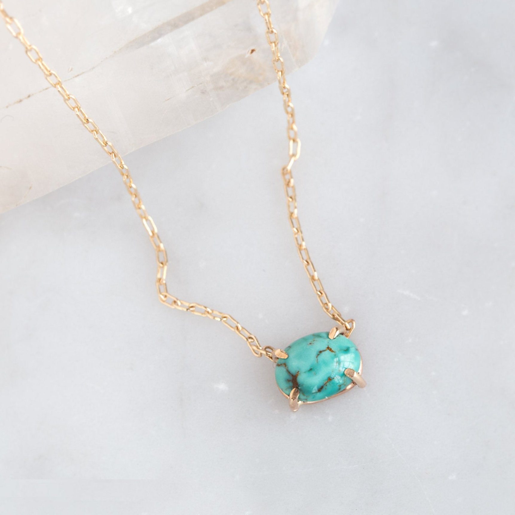 The Turquoise Necklace | Gold Filled