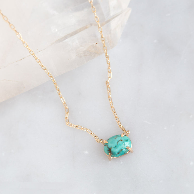 The Turquoise Necklace | Gold Filled