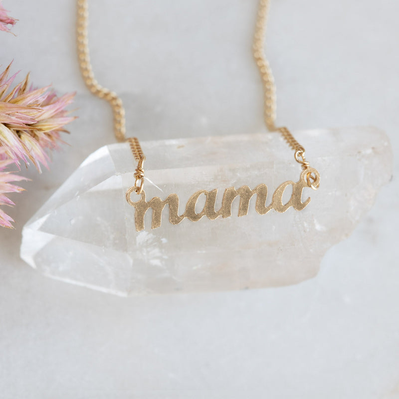 The Mama Necklace | Yellow Gold Filled