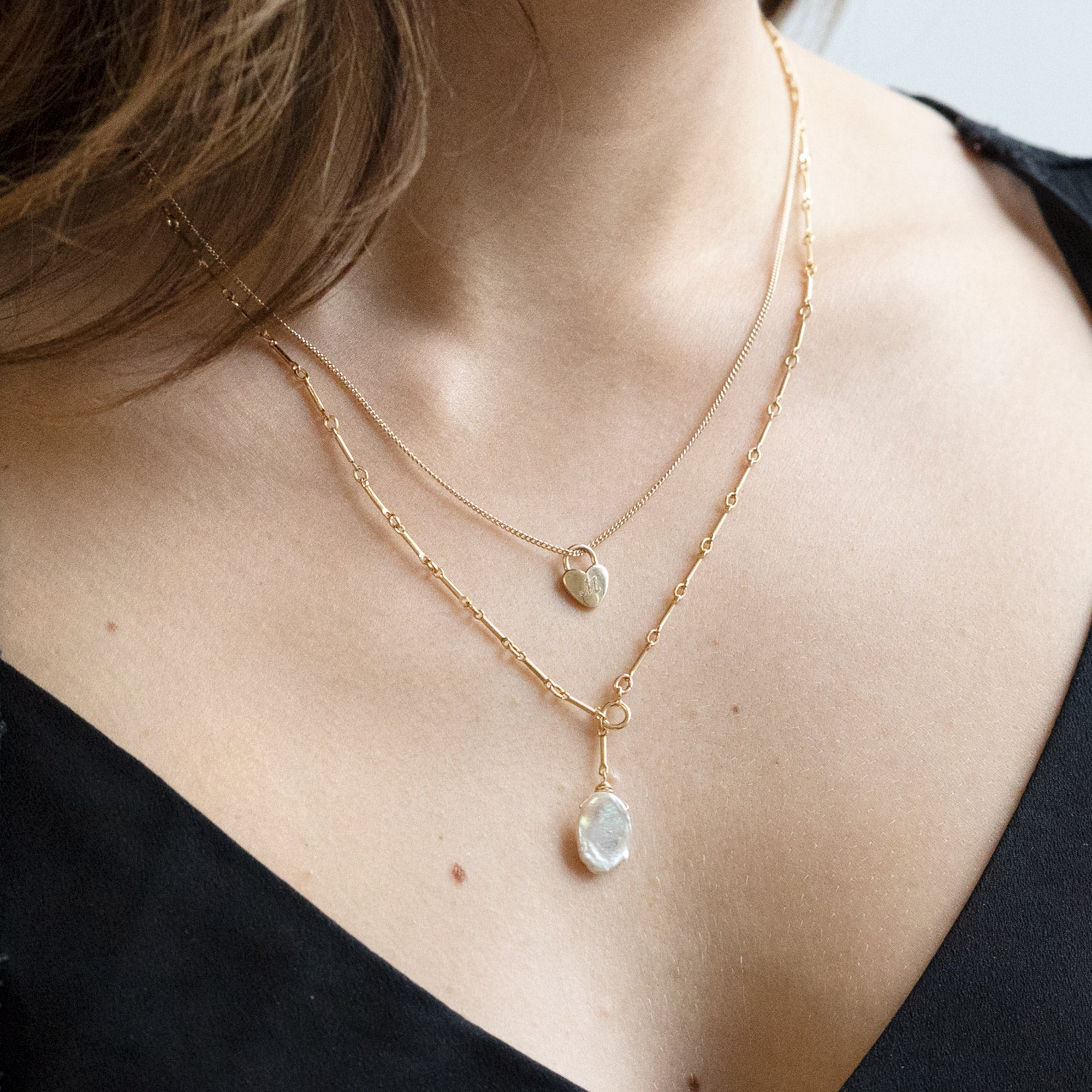 The Keshi Pearl Necklace | Gold Filled