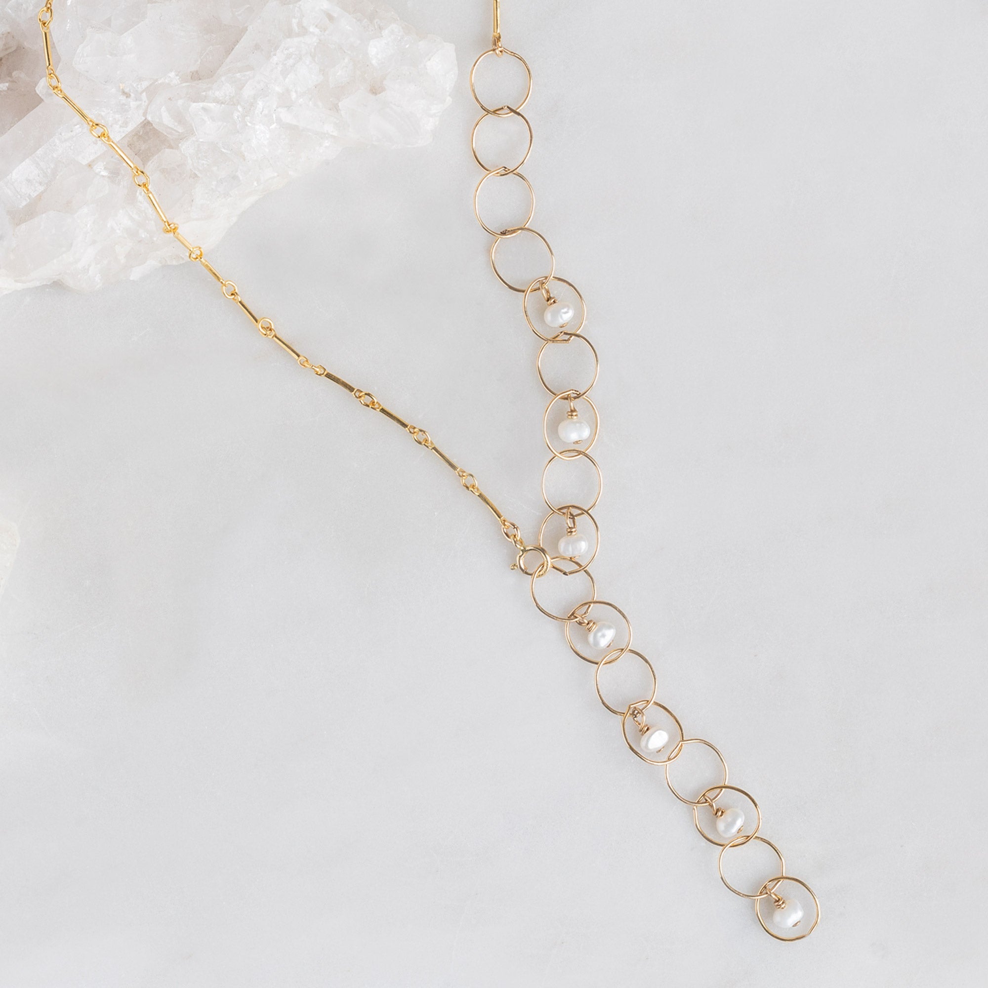 The Pearl Party 2-in-1 Necklace | Gold Filled