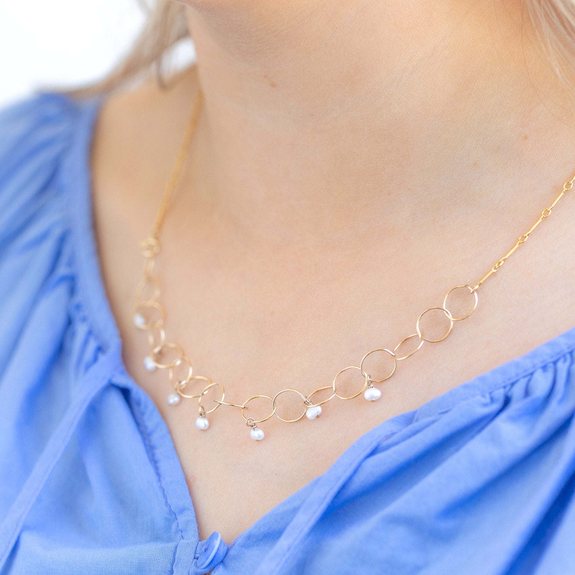 The Pearl Party 2-in-1 Necklace | Yellow Gold Filled