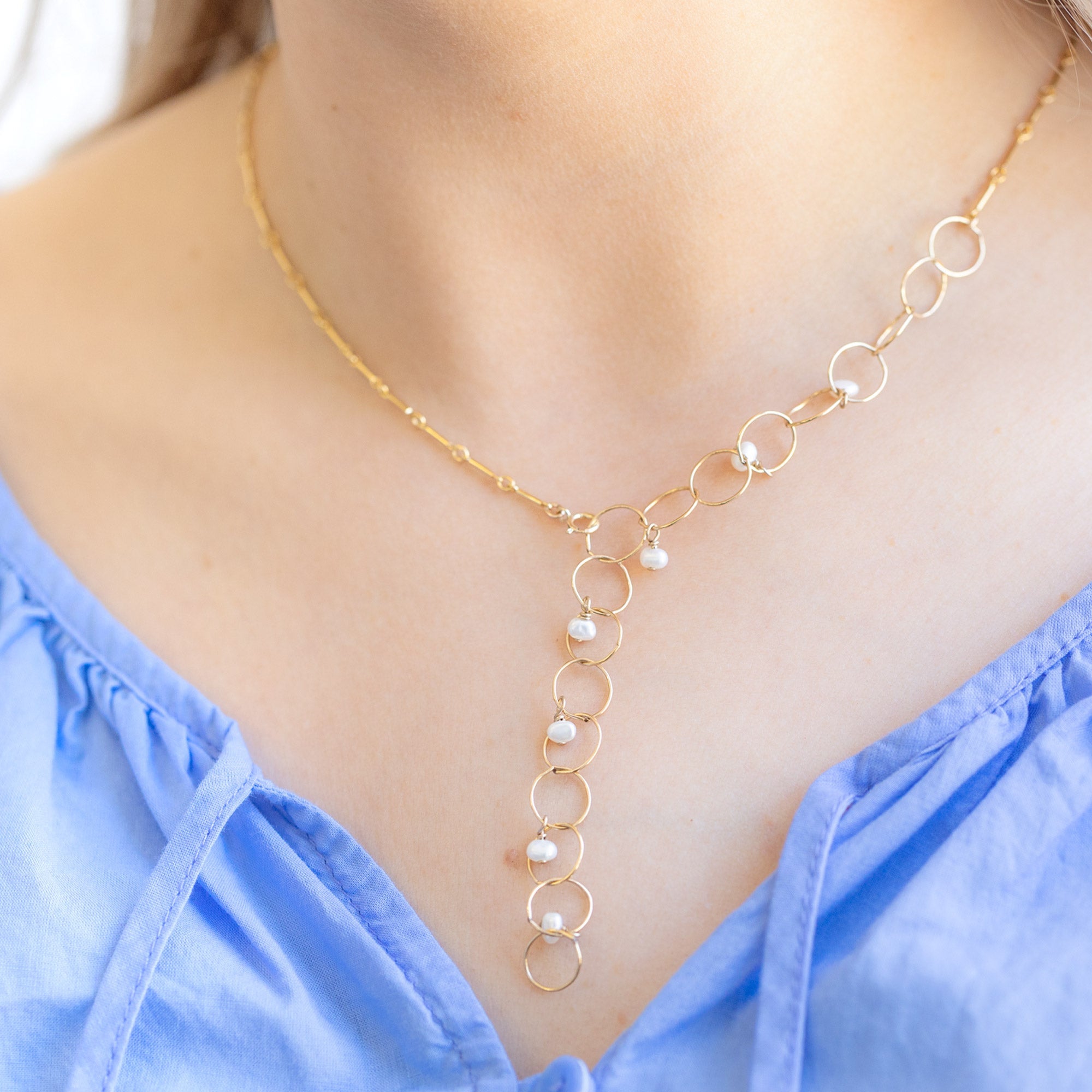 The Pearl Party 2-in-1 Necklace | Gold Filled