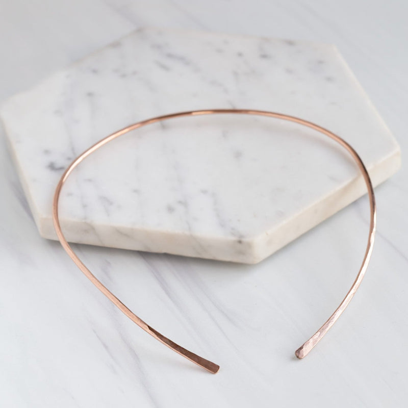 The Open Cuff Necklace | Rose Gold Filled