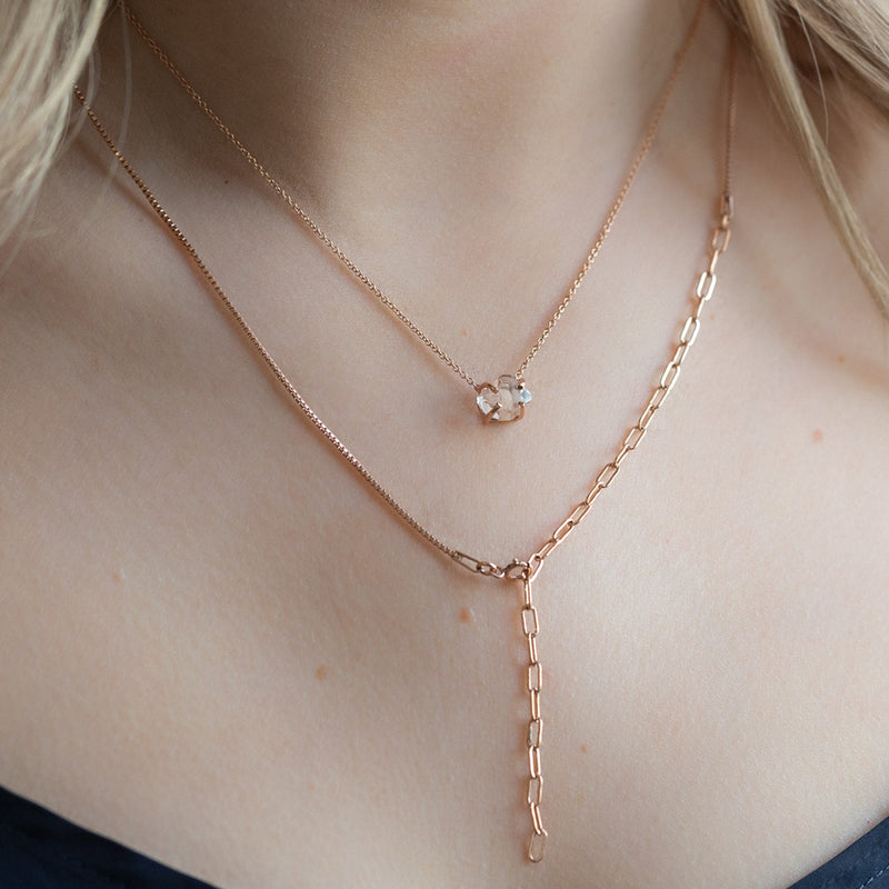 buy:the-4-in-1-cable-chain-necklace-14k-rose-gold,the-herkimer-diamond-necklace-rose-gold-filled