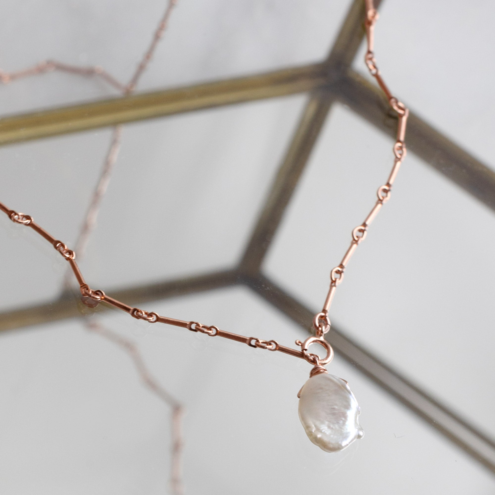 The Keshi Pearl Necklace | Gold Filled