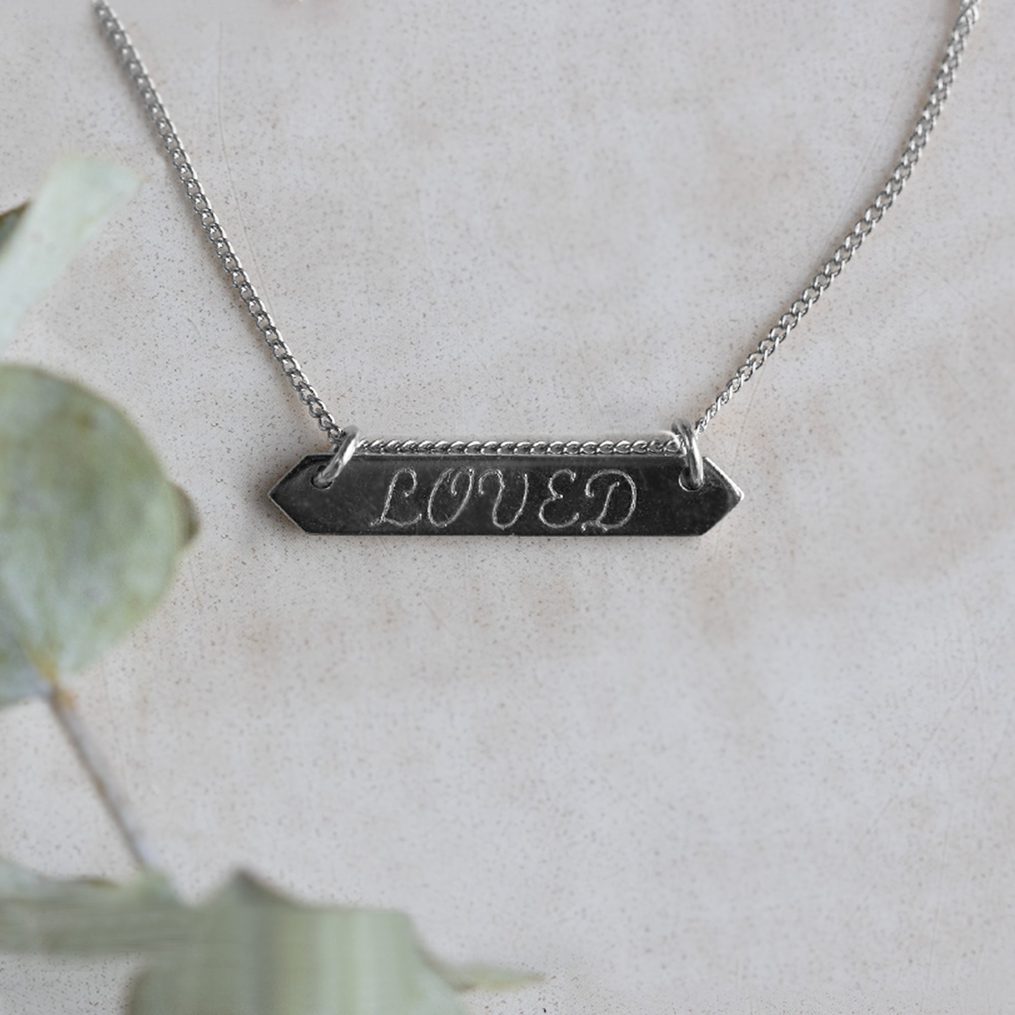 The Personalized Bar Necklace | Sterling Silver