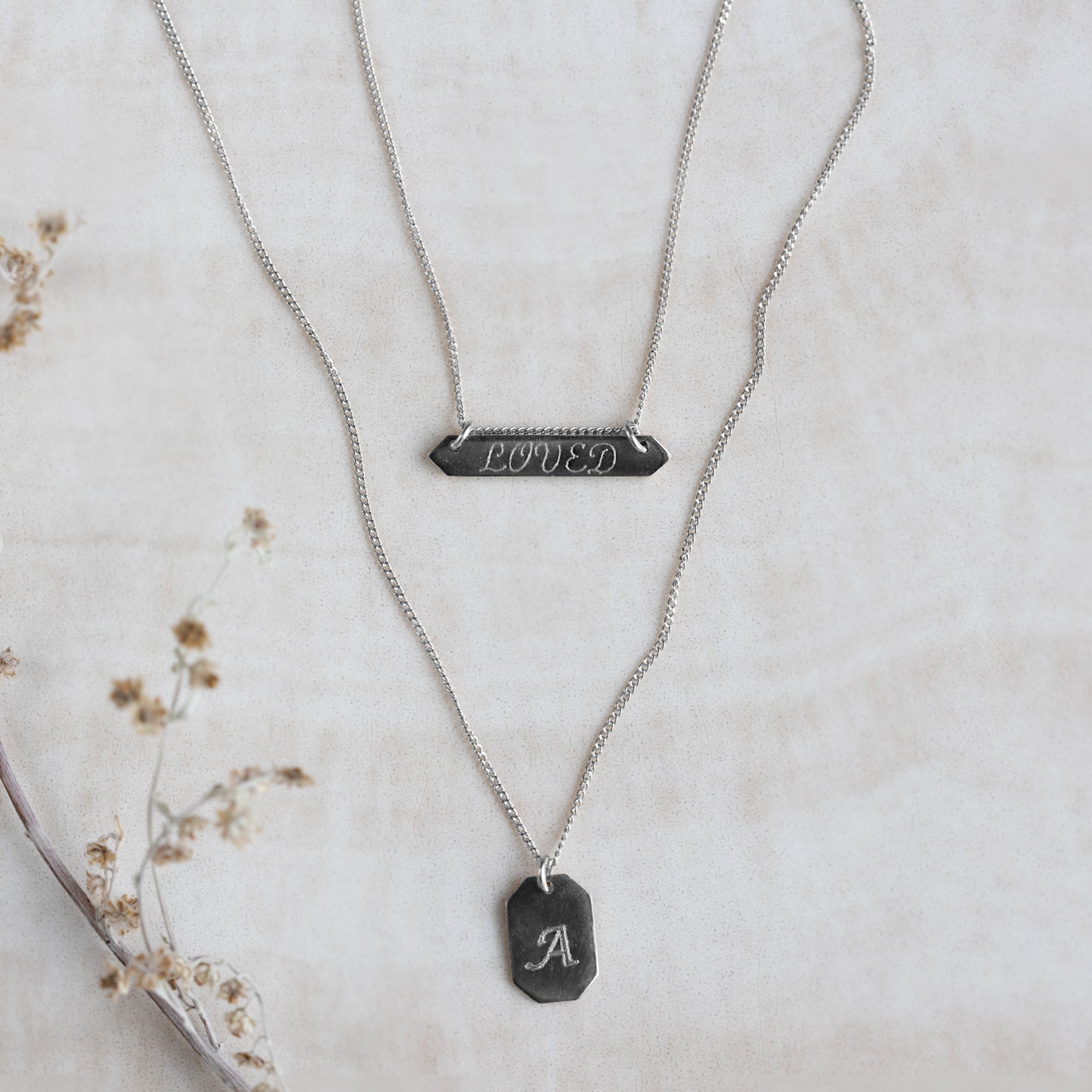 The Personalized Bar Necklace | Sterling Silver