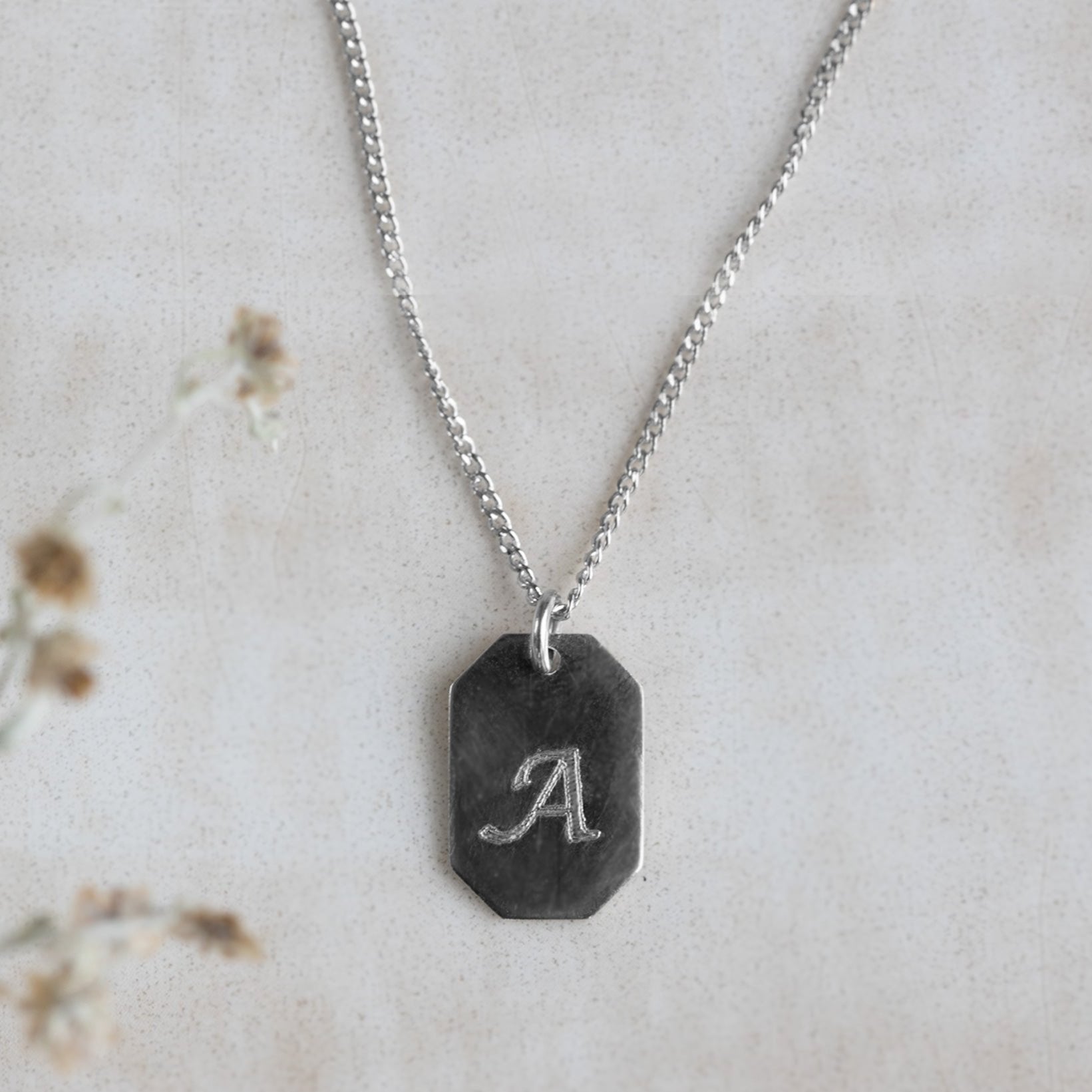 The Personalized Dog Tag Necklace | Sterling Silver