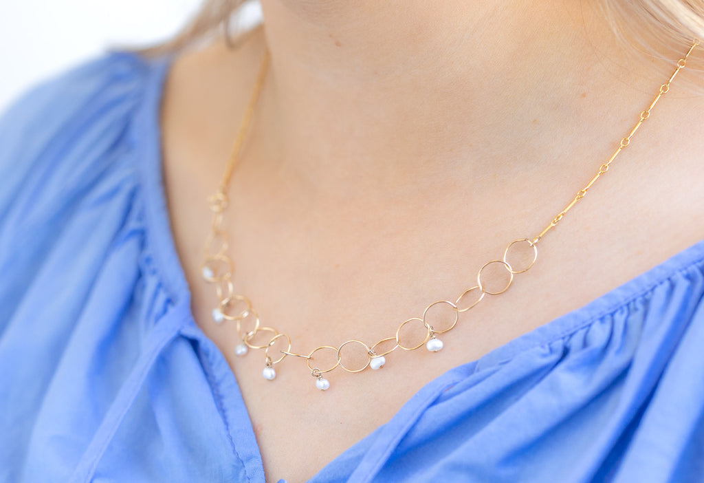 Pearl Party 2-in-1 Necklace on Model