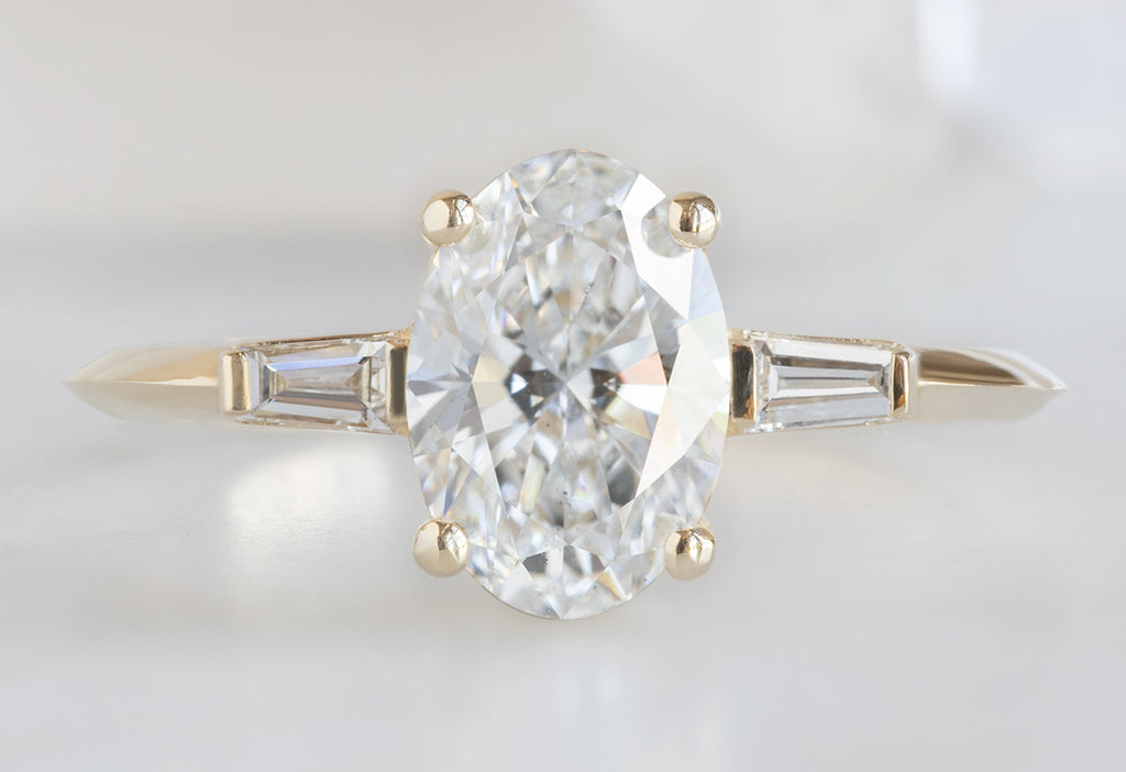 The Ash Ring with a 1.09ct Oval-Cut Lab Grown Diamond