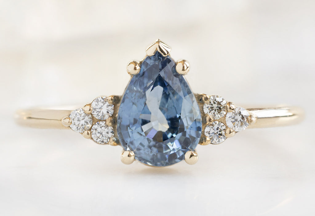 The Ivy Ring with a 1.12ct Pear-Cut Sapphire