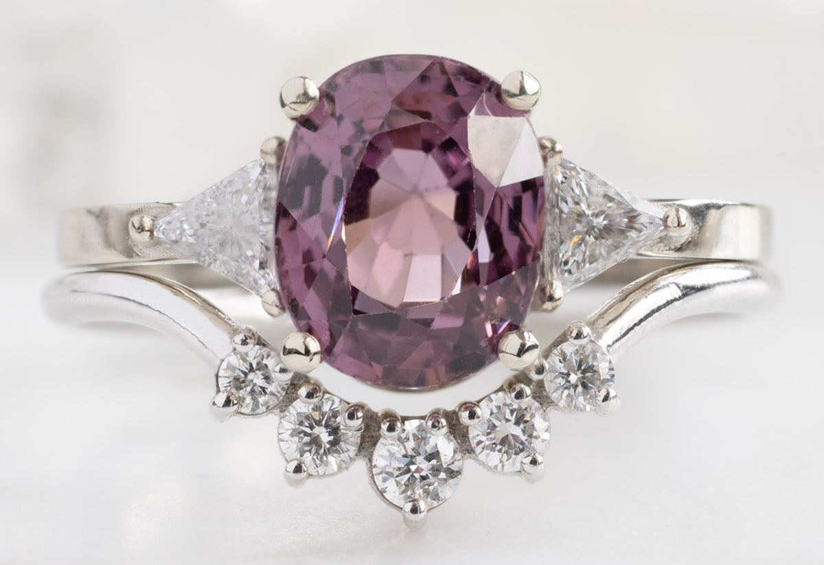 The Jade Ring with a 2.3ct Oval-Cut Magenta Spinel & Alexis Russell