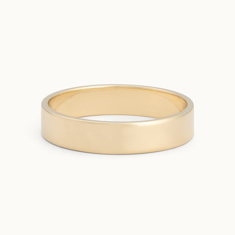 The Unisex Gold Wedding Band | 14K Yellow Gold