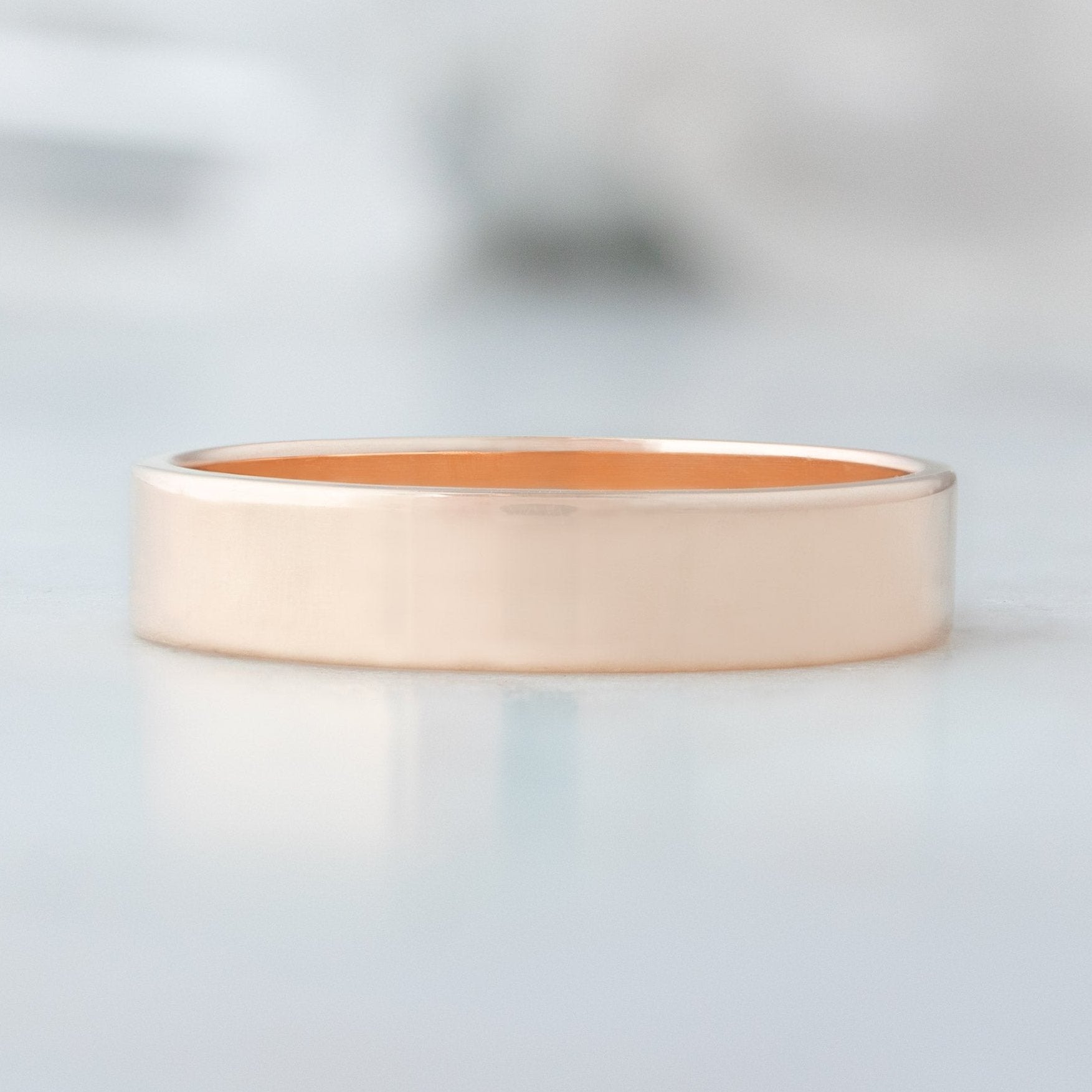 The Unisex Gold Wedding Band | 14K Rose Gold