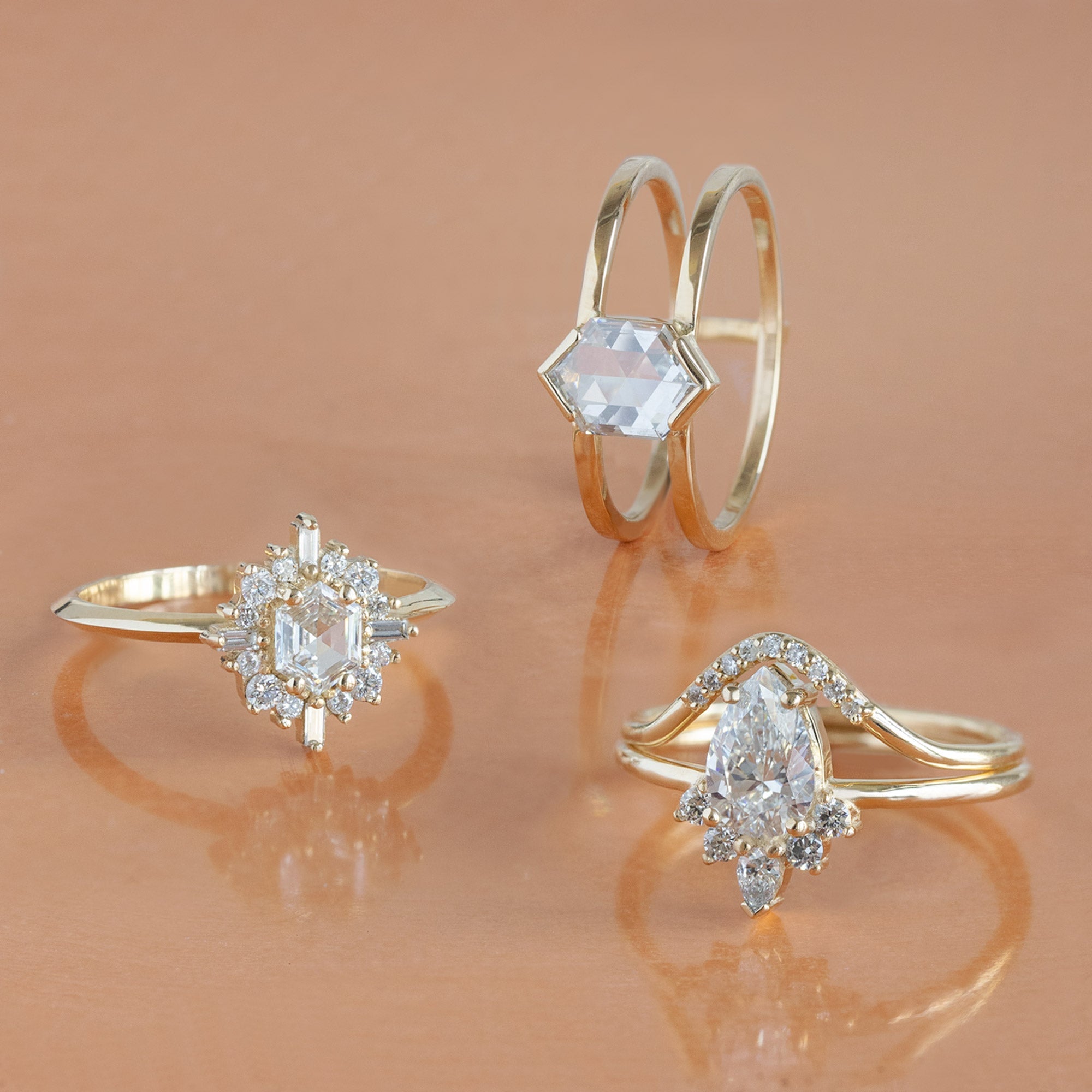 Design Your Own Custom | White Diamond Engagement Ring