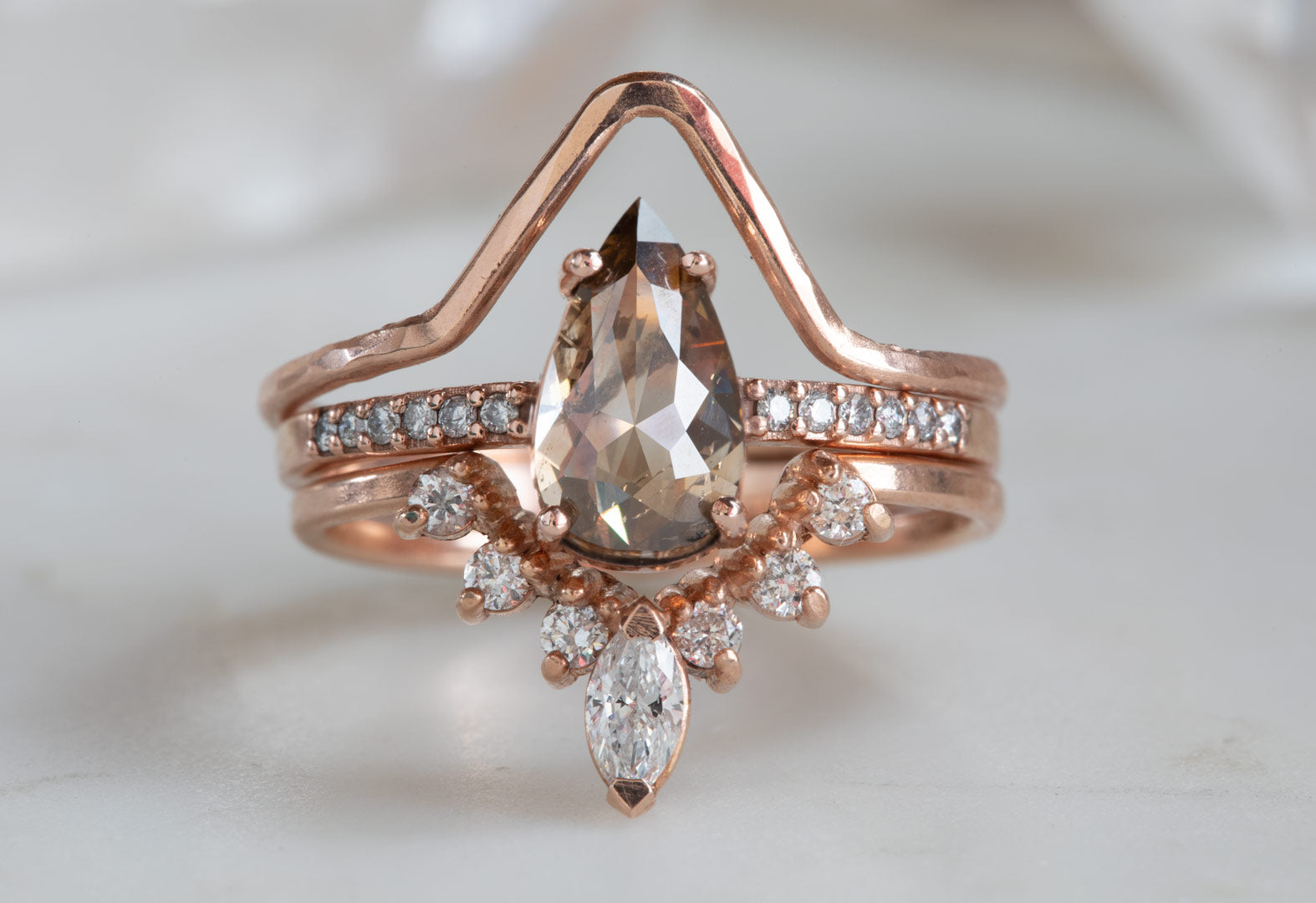 Rose Gold Diamond Engagement Ring Band – Ascot Diamonds